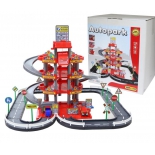 набор игровой для игры на улице Паркинг 4-уровневый, красный