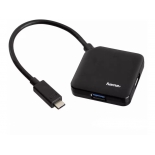 USB-концентратор Hama Type-C Plug, черный