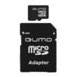 карта памяти Qumo microSDHC class 10 8GB, Черная