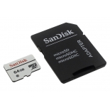 карта памяти SanDisk MicroSDXC 64Gb class10 (High Endurance Video Monitoring) + SD-адаптер