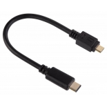 кабель / переходник для телефона Hama USB Type-C - microUSB (00135713) черный