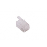 коннектор телефонный Vcom VTE7718-1/100 (4P4C, 100 штук)