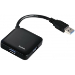 USB-концентратор Hama Square 12190, черный