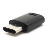 компьютерный кабель-переходник USB переходник Samsung EE-GN930BBRGRU (USB3 c — microUSB2 b, M/F), черный