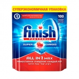 аксессуар для посудомойки Finish All in 1 Max SUPER CHARGED 100 табл.