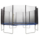 батут спортивный DFC Trampoline Fitness с сеткой 16FT-TR-E, Чёрный