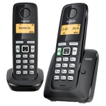 радиотелефон Gigaset A220 DUO, чёрный