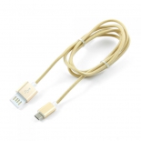 кабель / переходник Gembird USB 2.0 Cablexpert 1м (CCB-mUSBgd1m) золотой металлик