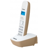 радиотелефон DECT Panasonic KX-TG1611RUJ бежевый/белый