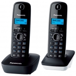 радиотелефон Panasonic KX-TG1612RU1 тёмно-серый с белым