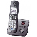 радиотелефон Panasonic KX-TG6821RUM, Серый металлик