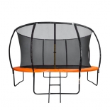 батут спортивный DFC Trampoline Kengoo 14FT-TR-E-BAS, оранжевый-черный
