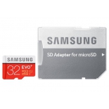 карта памяти Samsung EVO PLUS microSDHC 32Gb (C10, U1, SD-адаптер)