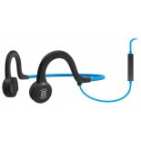 гарнитура проводная для телефона AfterShokz Sportz Titanium AS451, черно-голубая