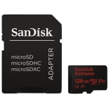 карта памяти SanDisk Extreme Class 10 UHS 128Gb (с адаптером)