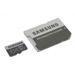 карта памяти Samsung PRO microSDXC 64Gb (C10, U3, SD-адаптер)
