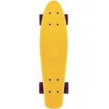 скейтборд Y-Scoo Fishskateboard 22 (401-Y) желтый, темно-пурпурный