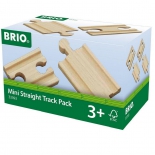набор игровой для игры на улице Brio короткие прямые рельсы (железная дорога)