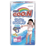 подгузник Goon для девочек 9-14 кг. 44 шт. (L), трусики