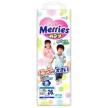 подгузник Merries XXL 15-28 кг, ночные, (26 шт.) трусики