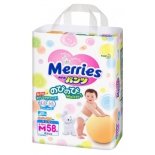 подгузник Merries 6-10 кг ( 58 шт ) M, трусики