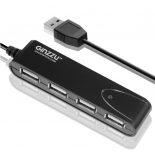 USB-концентратор Ginzzu GR-424UB черный
