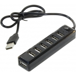 USB-концентратор Orico USB2.0 Hub 7 port, чёрный