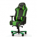 игровое компьютерное кресло DXRACER King OH/KS06/NE, для геймеров, черно-зелёное
