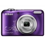 цифровой фотоаппарат Nikon Coolpix A10, фиолетовый с рисунком
