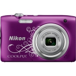 цифровой фотоаппарат Nikon Coolpix A100, фиолетовый с рисунком