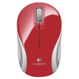 мышка Logitech Wireless Mini Mouse M187, Красно-белая