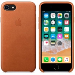 чехол iphone Apple для iPhone 8 / 7 Leather Case (MQH72ZM/A), золотисто-коричневый