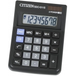калькулятор Citizen SDC-011S 8-разрядный, цвет черный