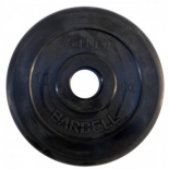 диск для штанги MB Barbel Atlet, (10 кг) черный