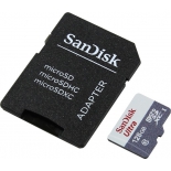 карта памяти SanDisk Ultra SDSQUNS-128G-GN6TA 128 Гб UHS-I (с адаптером)