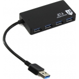 USB-концентратор Jet.A JA-UH37, черный