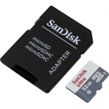 карта памяти SanDisk Ultra microSDHC 32GB SDSQUNS-032G-GN6TA, с адаптером