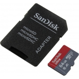 карта памяти SanDisk Ultra microSDXC Class 10 100MB/s 64GB (с адаптером)