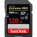 карта памяти SanDisk SDXC 128GB Class 10 UHS-II Extreme Pro, 300 Mb/sec