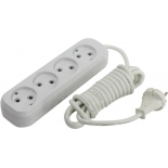 удлинитель провода электропитания Smartbuy SBE-10-4-03-N 3м (4 розетки), белый