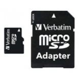 карта памяти Verbatim 44081 microSDHC Class 10 8GB (с адаптером)