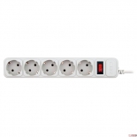 сетевой фильтр CBR CSF2500-1.8WHITECB (1,8 м), белый