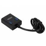 USB-концентратор Ginzzu GR-384UAB USB 3.0 (4 port + adapter), черный
