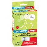 шарики для настольного тенниса Start Lline Club Select, белый