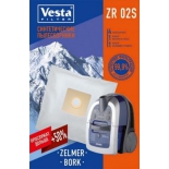 фильтр для пылесоса ZR 02 S Комплект пылесборников, (4шт+2фильтра Vesta filter)