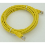 кабель (шнур) cat5E (3м), желтый