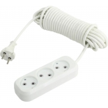 удлинитель электрический Smartbuy SBE-10-3-10-N 10м (3 розетки), белый