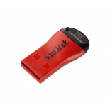 картридер SanDisk, MicroSD, USB 2.0, красное