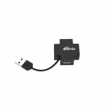 USB-концентратор Ritmix CR-2404, черный