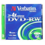 оптический диск Verbatim DVD-RW 4.7 Gb, (43285), jewel case